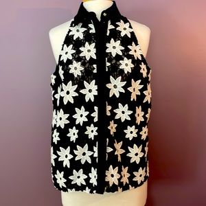 Emanuel Ungaro Paris lace/embroidered vest. NWOT